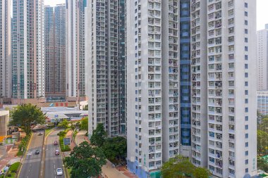 13 Ekim 2019, Tseung Kwan O, Hong Kong Hang Hau bölgesi. 