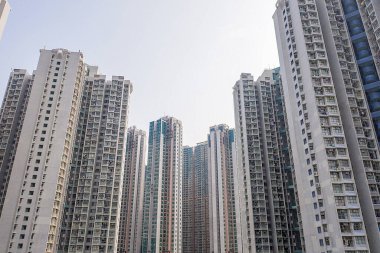 13 Ekim 2019, Tseung Kwan O, Hong Kong Hang Hau bölgesi. 