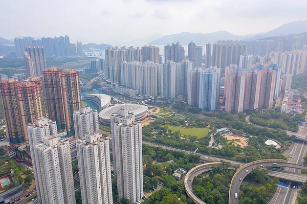 13 Out 2019 Hang Hau district in Tseung Kwan O, Hong Kong — Fotografia de Stock