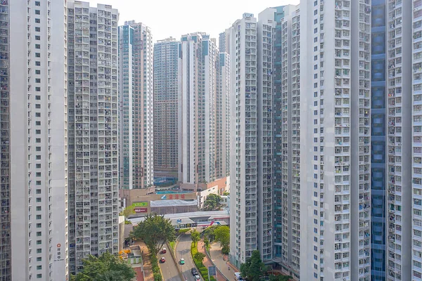 13 Oct 2019, The Hang Hau district in Tseung Kwan O, Hong Kong — стоковое фото