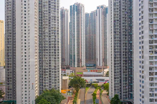 13 Out 2019, O distrito de Hang Hau em Tseung Kwan O, Hong Kong — Fotografia de Stock