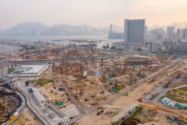 19 Ekim 2019, Hong Kong Eski Havaalanı 'nda Kentsel Gelişim