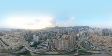 19 Ekim 2019, Kowloon şehri bölgesi, Hong Kong şehrinin en iyi manzarası.