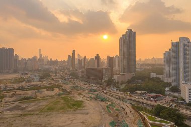 19 Ekim 2019, Kowloon şehri bölgesi, Hong Kong şehrinin en iyi manzarası.