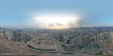 19 Ekim 2019, Kowloon şehri bölgesi, Hong Kong şehrinin en iyi manzarası.