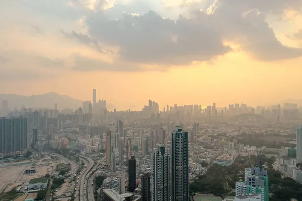 19 okt 2019, top view kowloon op kowloon stadsdeel — Stockfoto