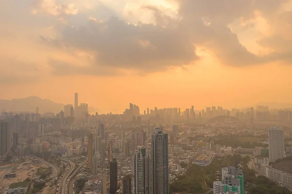 19 Οκτ 2019, top view kowloon at kowloon city district — Φωτογραφία Αρχείου
