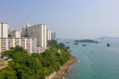 12 Ekim 2019, Wah Fu Hong Kong, Hong Kong 'un güneyinde. 