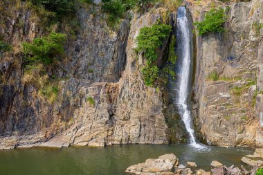12 Ekim 2019 Bayside Park Bölgesi Wah Fu Bölgesi 'ne su düşüyor.