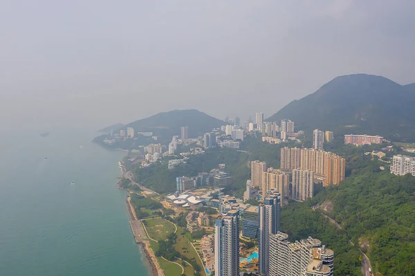 12 Oct 2019, vista superior do porto cibernético, hong kong — Fotografia de Stock