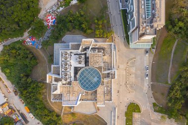 Yüksek lisans binası hkust, Hong Kong, 20 Ekim 2019