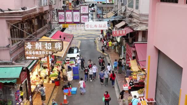 Březen 2020 Hong Kong Lidé Procházky Nákupní Čtvrti Causeway Bay — Stock video