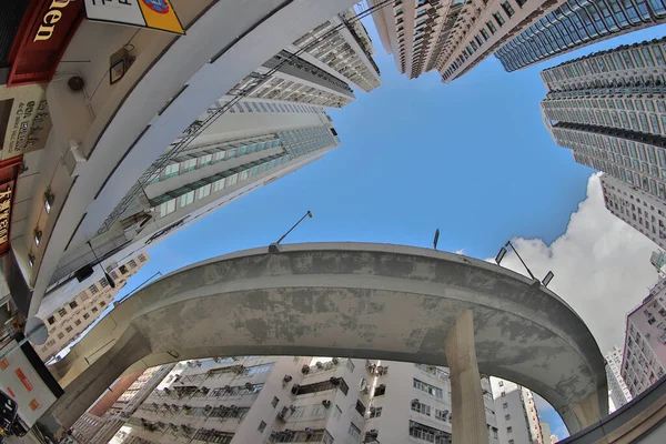 High Way Bridge Shek Tong Tsui Hong Kong 2020 — 스톡 사진