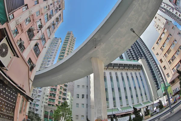 Brug Snelweg Bij Shek Tong Tsui Hong Kong Juni 2020 — Stockfoto