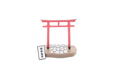 Tahtadaki Japon stili figürün modeli.