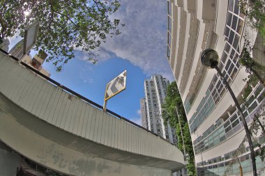  Shek Tong Tsui 'deki yüksek yol köprüsü, Hong Kong, 3 Haziran 2020 