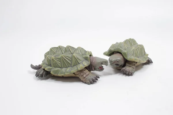 Scale Toy Turtle Isolated White Background — Stock Photo, Image