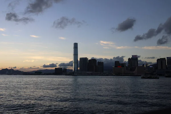 Juni 2020 Wan Chai Waterfront Promenade Hongkong — Stockfoto