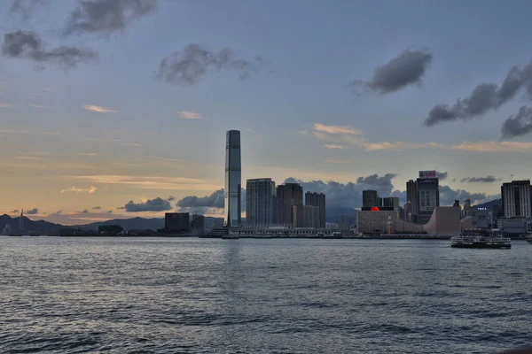 Juni 2020 Wan Chai Waterfront Promenade Hongkong — Stockfoto