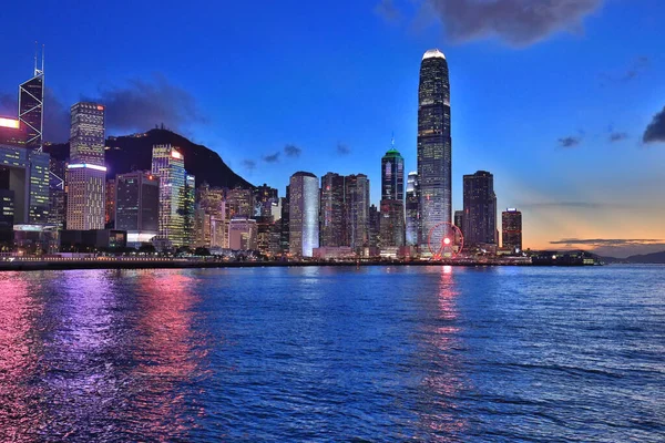 香港港口的Cbd 中国香港2020年6月11日 — 图库照片