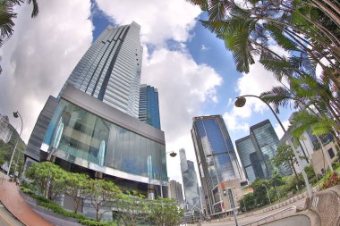 20 Haziran 2020 'de Wan Chai' de bir ofis binası.  