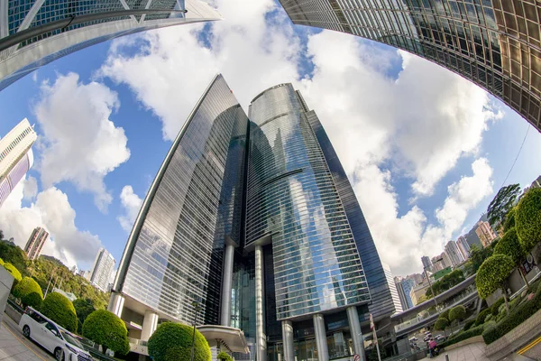 Ett Modernt Hongkong Kontor Skyskrapa Byggnad Juni 2020 — Stockfoto