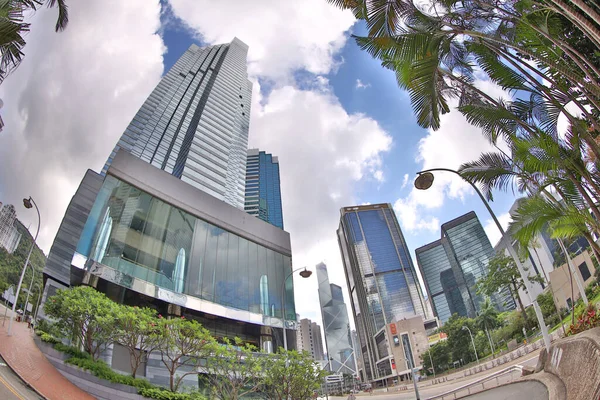 Een Kantoorgebouw Aan Wan Chai Juni 2020 — Stockfoto