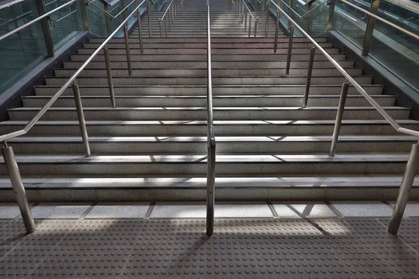 2018 Low Angle View Stairs Subway Station — 스톡 사진