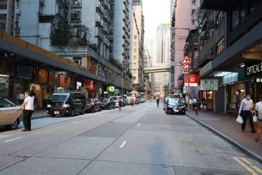  Shek Tong Tsui Hong Kong 'un şehir manzarası 29 Nisan 2020