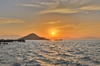 Kennedy Town, Belcher Körfezi, Hong Kong29 Nisan 2020 