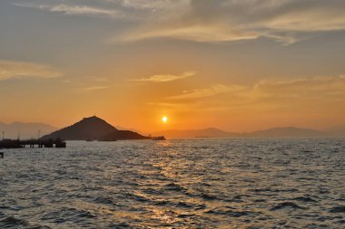 Kennedy Town, Belcher Körfezi, Hong Kong29 Nisan 2020 