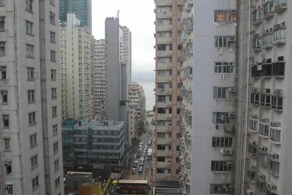 Város Látképe Smithfield Kennedy Town Hong Kong Június 2020 — Stock Fotó