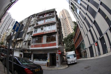 25 Haziran 2020 'de Tai Hang, Hong Kong' da bir yerleşim yeri.