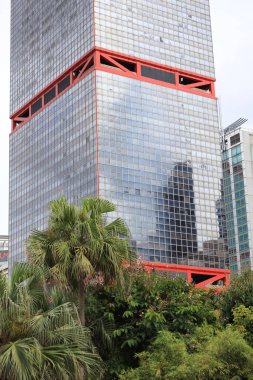 1 Temmuz 2020 Modern şehir gökdelenleri, Merkez, HK, Çin.