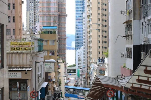 Residential Buildings Centre Street July 2020 — Stock Photo, Image