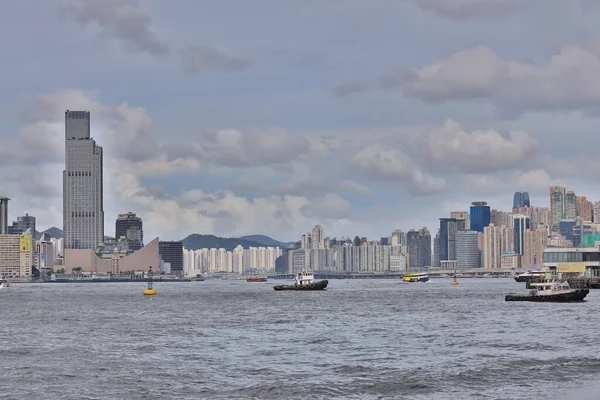 Kowloon Island Hong Kong Rıhtımı Temmuz 2020 — Stok fotoğraf