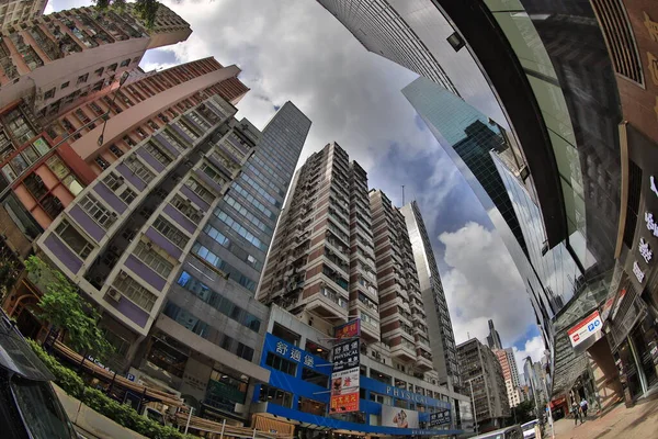 Juli 2020 Zomer Wan Chai District Hong Kong — Stockfoto