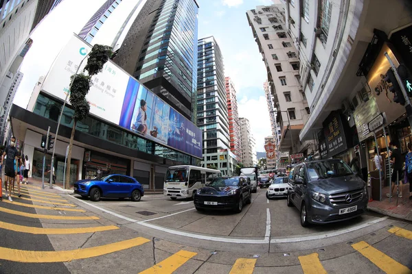 Juli 2020 Zomer Wan Chai District Hong Kong — Stockfoto