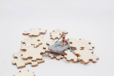 Whitewater Rafting 'in mini adamları, Figürlü Raft