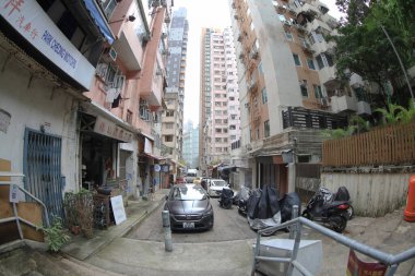 8 Temmuz 2020, Ada Yazı Hong Kong sokak manzarası