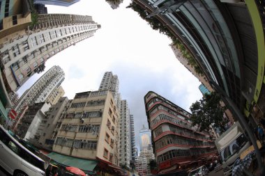 8 Temmuz 2020, Ada Yazı Hong Kong sokak manzarası