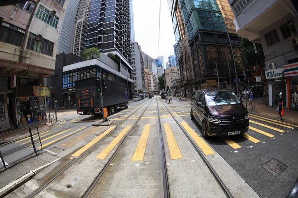 Julho 2020 Verão Ilha Hong Kong Vista Rua — Fotografia de Stock