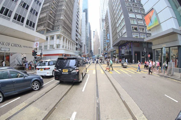 Июля 2020 Года Вид Улицу Острова Гонконг — стоковое фото