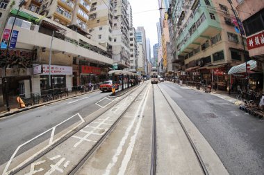 8 Temmuz 2020, Ada Yazı Hong Kong sokak manzarası
