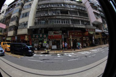 8 Temmuz 2020, Ada Yazı Hong Kong sokak manzarası