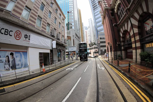 Juli 2020 Summer Island Hong Kong Street View — Stockfoto