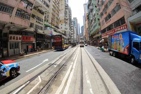 Juli 2020 Zomer Van Eiland Hong Kong Straatbeeld — Stockfoto