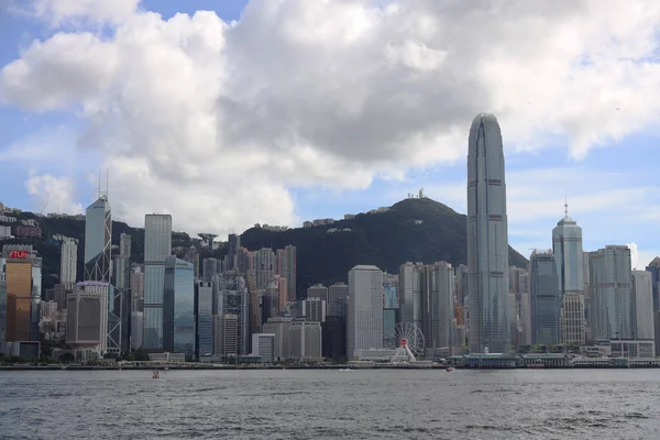 香港ビクトリア港夏時間2020年7月18日 — ストック写真