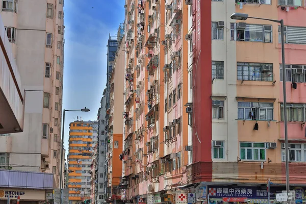 Tong Lau Oude Woongebouwen Hung Hom Juli 2020 — Stockfoto