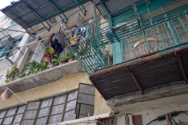  Central Hong Kong 'daki Tong Lau grubu 28 Nisan 2007